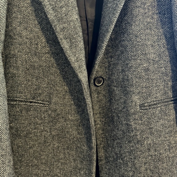 Zara Women’s Dark Grey Long Peacoat - Picture 3 of 5